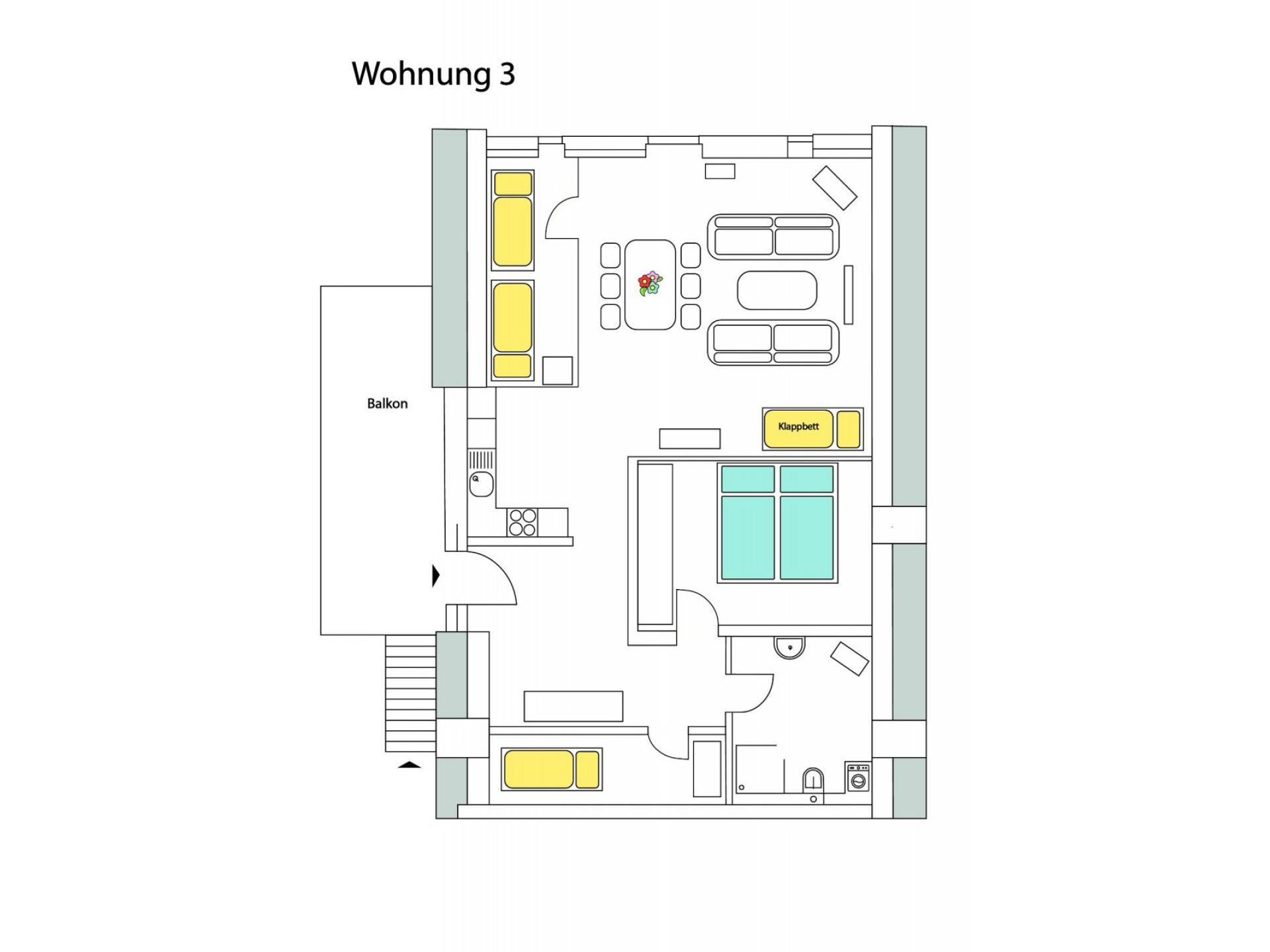 Wohnung 3 / DG 1 Treppe hoch Foto 22