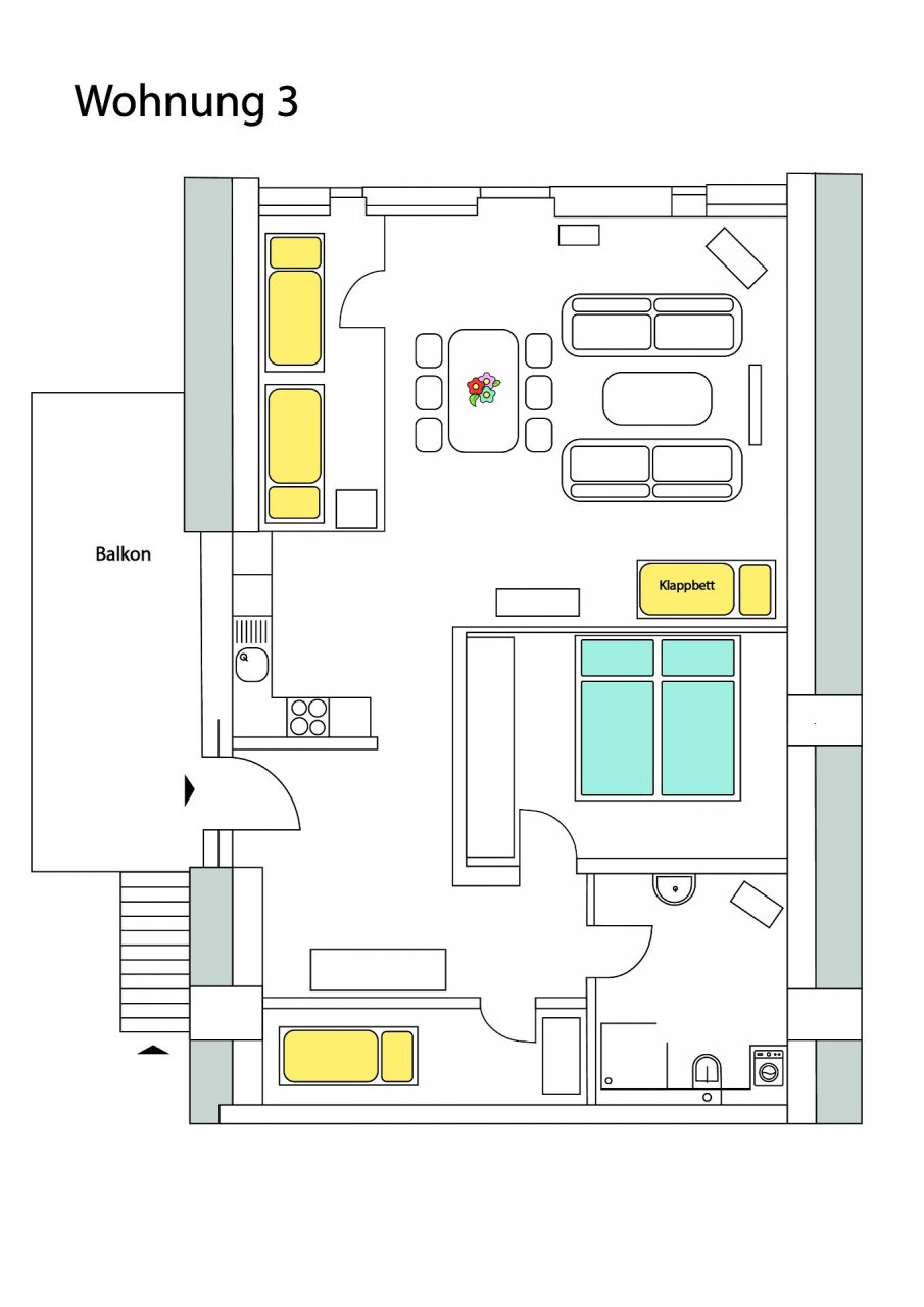Wohnung 3 / DG 1 Treppe hoch Foto 22