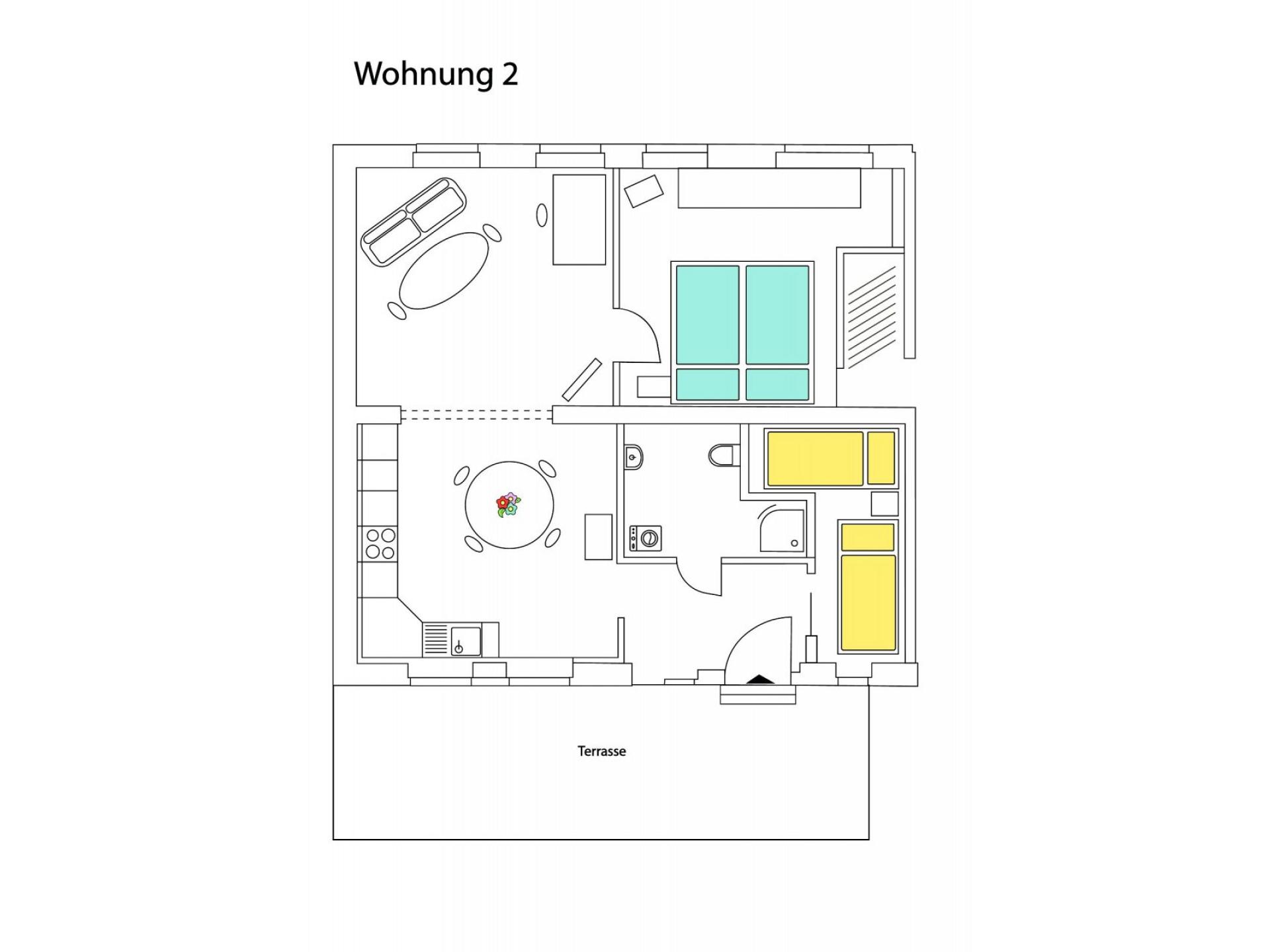 Kombi Ferienwohnung 1+2 mit Diele Foto 28